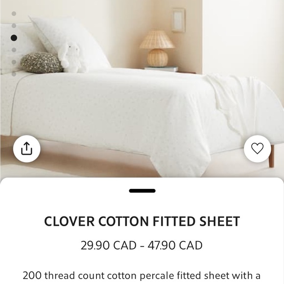 Zara Home Clover Print Crib Sheets - Picture 2 of 5